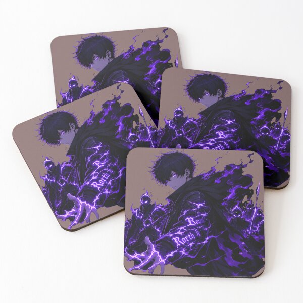 Item preview, Anime Shadow Monarch Purple Aura Art designed and sold by RoyalEarthstore.