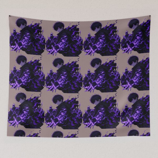 Item preview, Anime Shadow Monarch Purple Aura Art designed and sold by RoyalEarthstore.