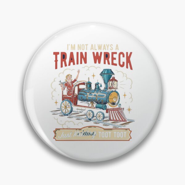 Item preview, Not Always A Train Wreck Funny Vintage Locomotive designed and sold by SiarheiYur.
