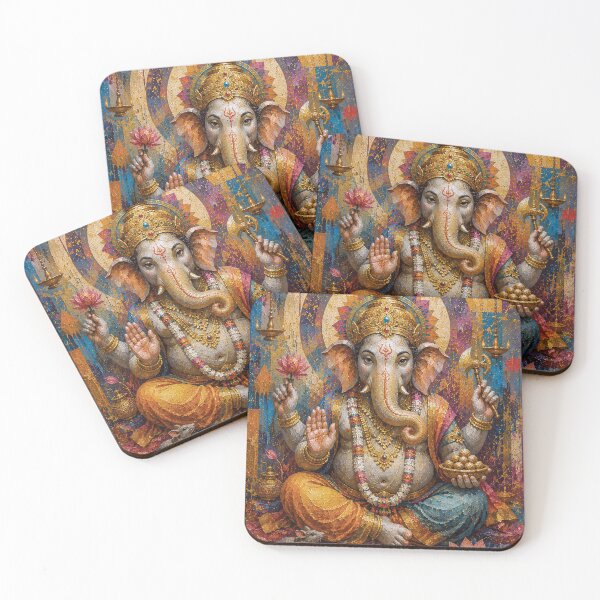 Item preview, Pintura del dios hindú Ganesha. designed and sold by GalleryKauffeld.