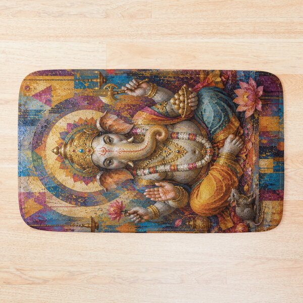 Item preview, Hindu god Ganesha painting. designed and sold by GalleryKauffeld.