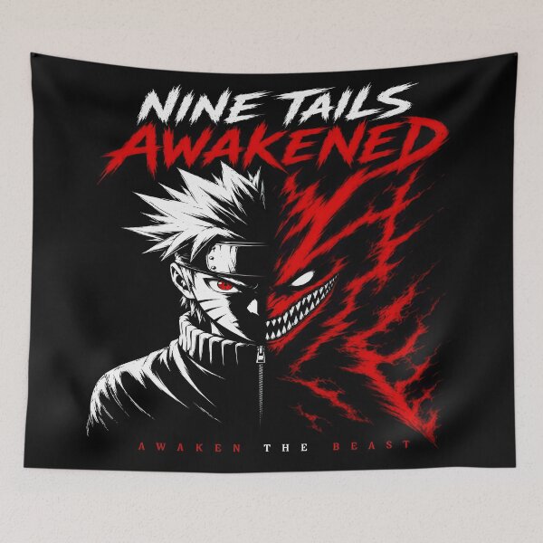 Item preview, Naruto Nine Tails Awakened Kurama Mode - Dark Aesthetic Design designed and sold by Trinidesigns123.