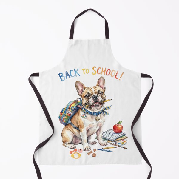 Item preview, Cute Watercolor French Bulldog Back to School Puppy with Backpack and Pencil designed and sold by VibranPalette.