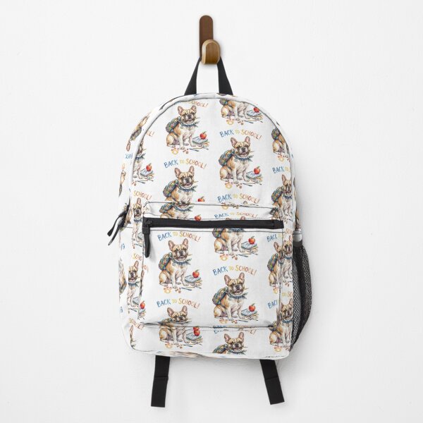 Item preview, Cute Watercolor French Bulldog Back to School Puppy with Backpack and Pencil designed and sold by VibranPalette.
