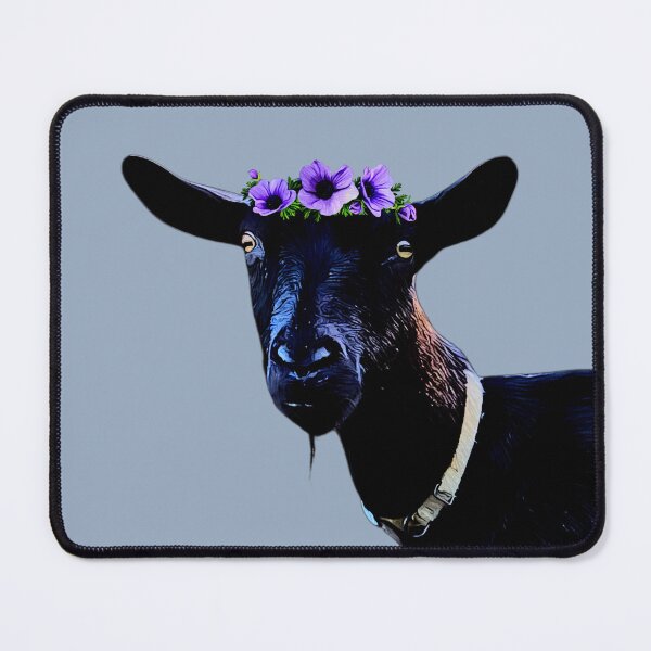 Item preview, Melaan goat with floral crown designed and sold by CritterCapers.