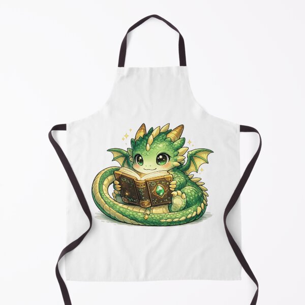 Item preview, Cute Baby Dragon Reading Magic Book | Kawaii Fantasy Dragon | Adorable Bookworm Dragon | Cozy Reading Companion | Magical Creature | Whimsical Dragon Sticker designed and sold by MrDev.