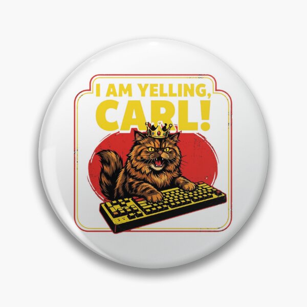 Item preview, Angry Cat King Yelling At Keyboard Retro Vintage designed and sold by SiarheiYur.