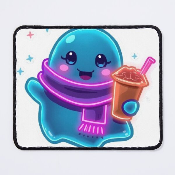 Item preview, Cute Neon Ghost Coffee Sticker | Kawaii Glowing Autumn Ghost designed and sold by Stylestickers55.