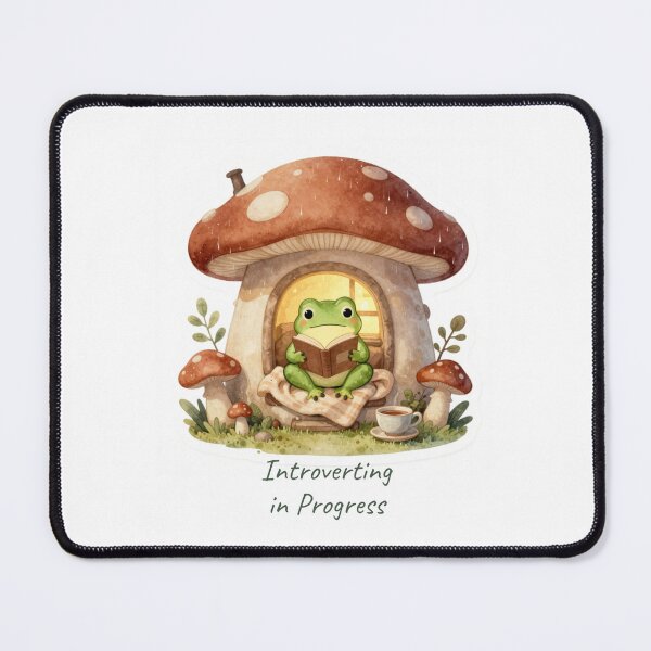 Item preview, Introverting in Progress | Funny Introvert Frog Cottagecore Aesthetic designed and sold by Cozy Chaos Studio Co.