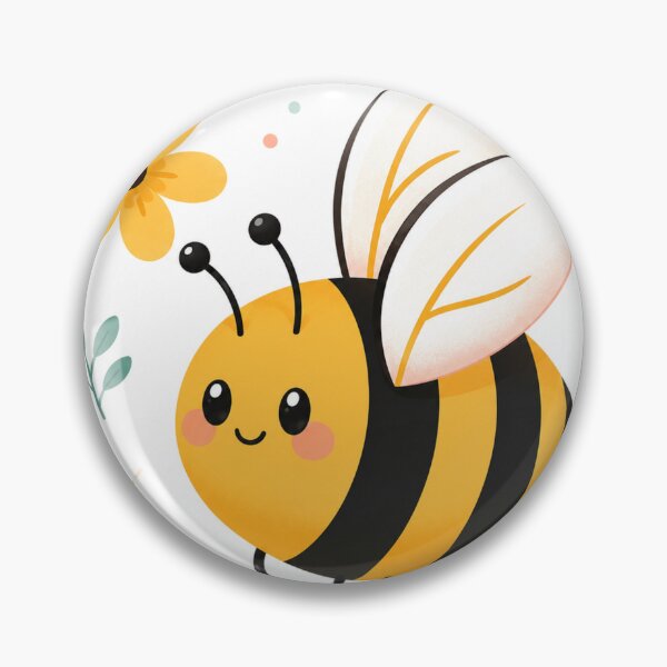 Item preview, Cute Bumblebee With Pastel Flowers designed and sold by cat-and-pigeon.