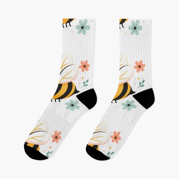 Item preview, Cute Bumblebee With Pastel Flowers designed and sold by cat-and-pigeon.