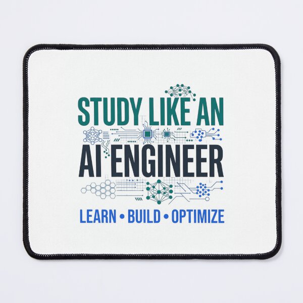 Item preview, Study Like an AI Engineer | Artificial Intelligence Student Shirt designed and sold by Amr Darwish Graphic designer.