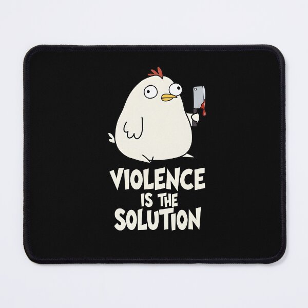 Item preview, Chicken With Knife Meme - Violence Is The Solution designed and sold by Jakub Seweryn.