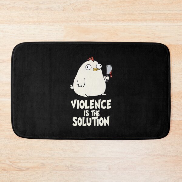 Item preview, Chicken With Knife Meme - Violence Is The Solution designed and sold by Jakub  Seweryn.