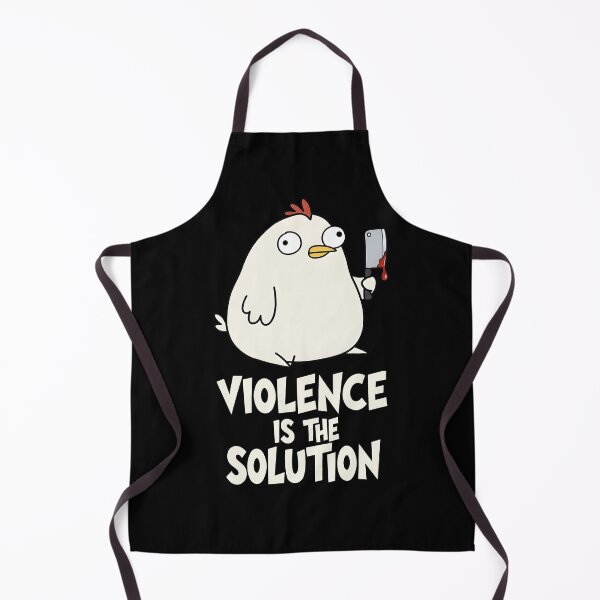 Item preview, Chicken With Knife Meme - Violence Is The Solution designed and sold by Jakub Seweryn.
