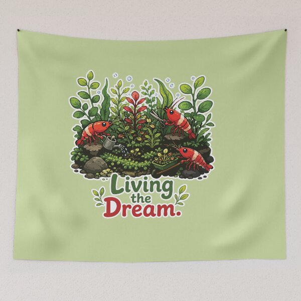 Item preview, Living the Dream Shrimp Garden Aquarium designed and sold by SimplePoDesign.