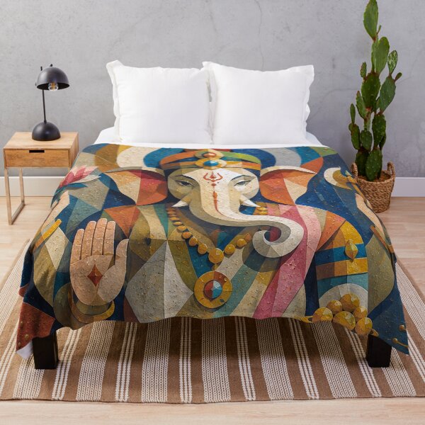 Item preview, Ganesha Hindu god painting. designed and sold by GalleryKauffeld.