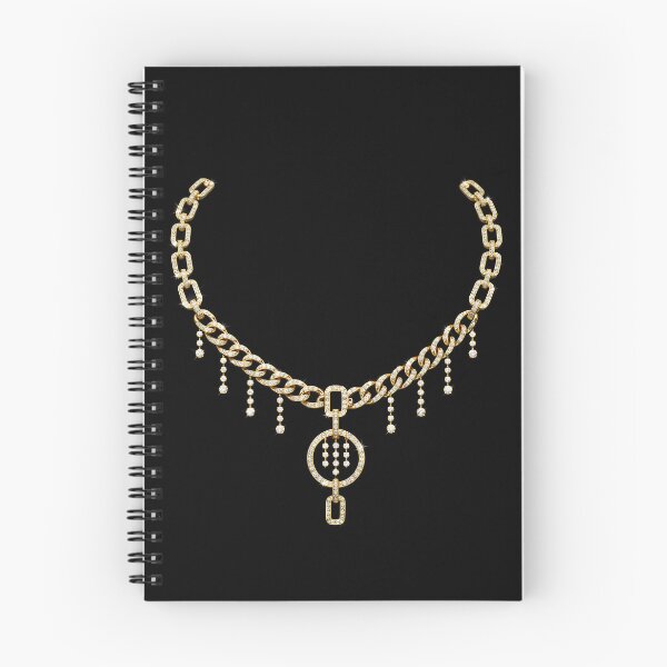 Item preview, Iced Out Gold Link Necklace with Chandelier Pendant designed and sold by Trans4med.