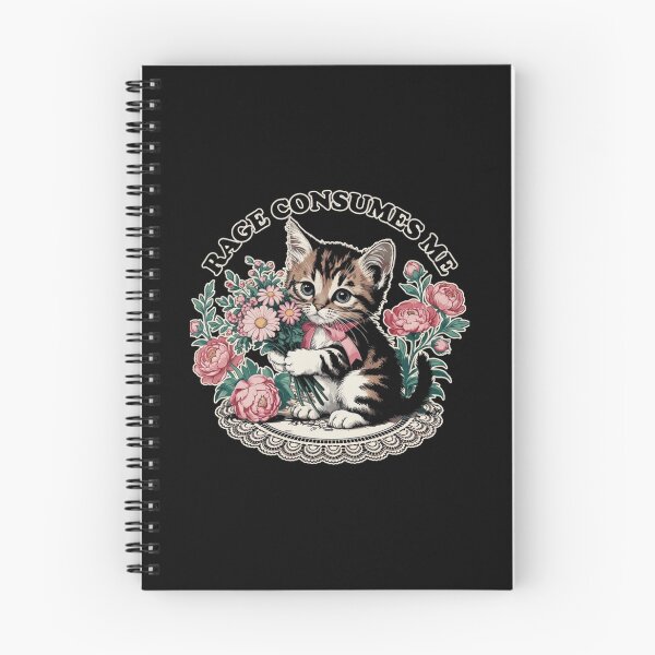 Item preview, Rage Consumes Me Angry Cute Kitten Floral Vintage designed and sold by SiarheiYur.