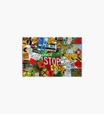 Sign Sign Everywhere a Sign Art Board