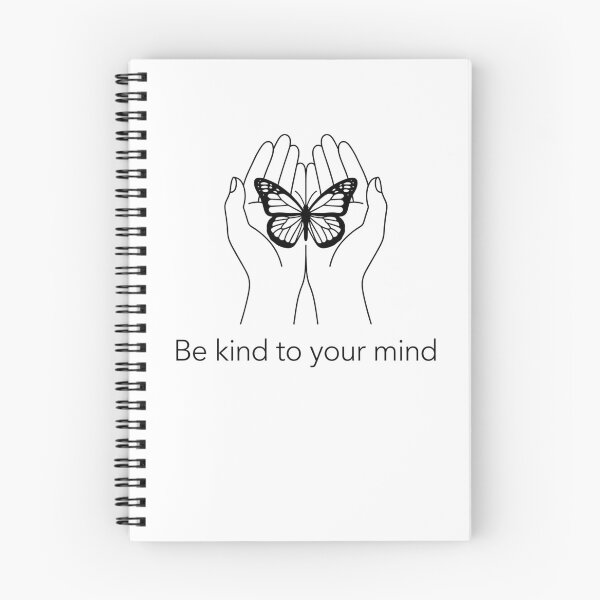 Item preview, Minimalist Butterfly Line Art Vector, "Be Kind to Your Mind" designed and sold by YourWearPulse.