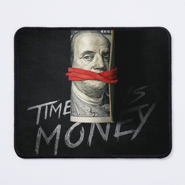 Item preview, Time is Money - Dark Urban Motivational Quote and a 100 Dollar Bill designed and sold by RAYBIL.