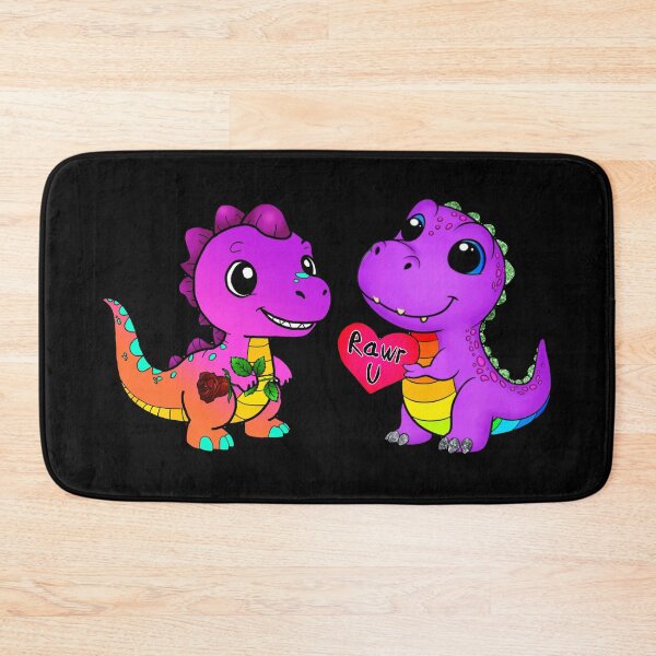 Item preview, Cute Dinosaur Couple Rawr U Love designed and sold by Hunkie Punkie Designs.