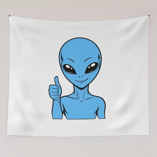 Item preview, ZORGO Alien Thumbs Up – Funny Space Alien Approval Sticker designed and sold by The-Visitors.