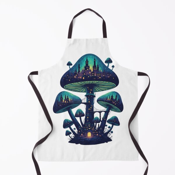 Item preview, Mystical Mushroom City – Fantasy Fungi Kingdom Night Art designed and sold by Dzblack.