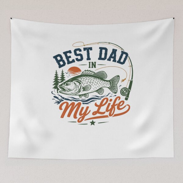 Item preview, Best Dad In My Life Fishing Father Angler Outdoorsman Gift designed and sold by SkeletonsDanger.