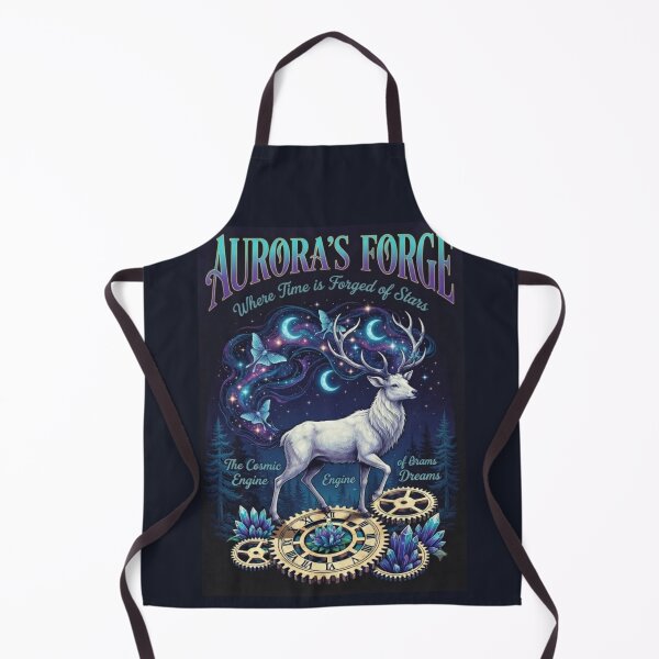 Item preview, The Cosmic Engine – Mystical Stag Fantasy Art designed and sold by Dogandesighn.