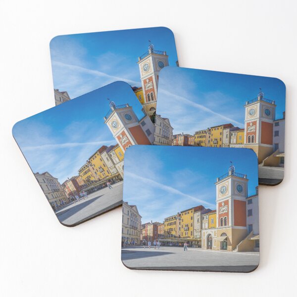 Item preview, Historic Clock Tower in Marshal Tito Square, Rovinj designed and sold by Viv Thompson Photography .
