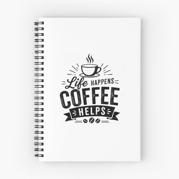 Item preview, Life Happens Coffee Helps | Vintage Coffee Lover Design designed and sold by OakEmber.