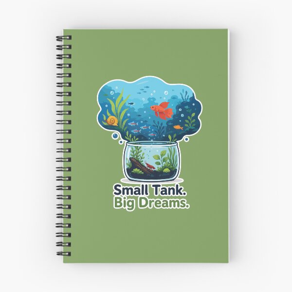 Item preview, Small Tank Big Dreams Nano Aquarium designed and sold by SimplePoDesign.