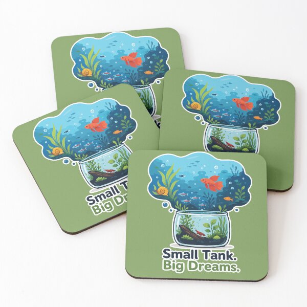 Item preview, Small Tank Big Dreams Nano Aquarium designed and sold by SimplePoDesign.