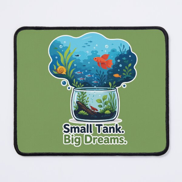 Item preview, Small Tank Big Dreams Nano Aquarium designed and sold by SimplePoDesign.