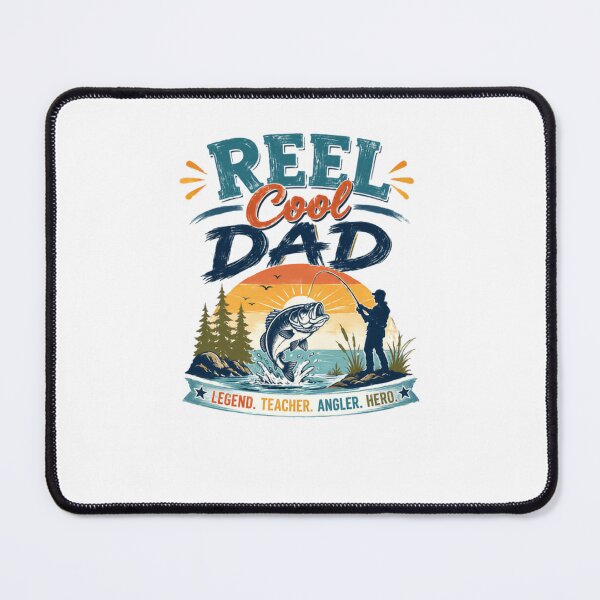 Item preview, Reel Cool Dad Legend. Teacher. Angler. Hero. Fishing Father Gift designed and sold by SkeletonsDanger.