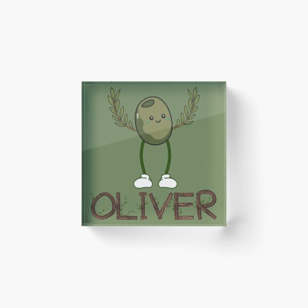 Item preview, Olive Botanical Tree green Name Oliver Kawaii Cartoon Food Olive Branch  designed and sold by Art IN Pack.