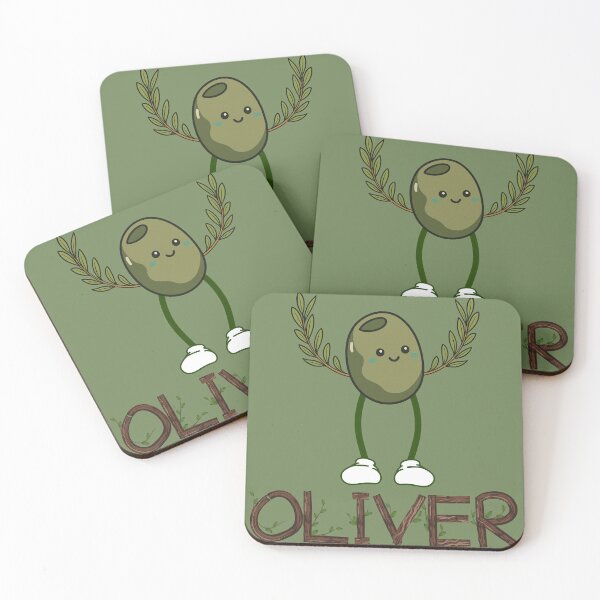 Item preview, Olive Botanical Tree green Name Oliver Kawaii Cartoon Food Olive Branch  designed and sold by Art IN Pack.