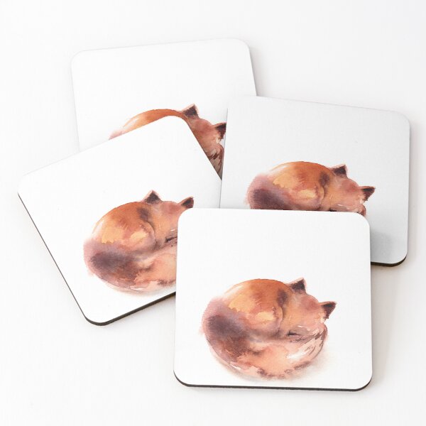 Item preview, Fox watercolor painting designed and sold by CanotStop.