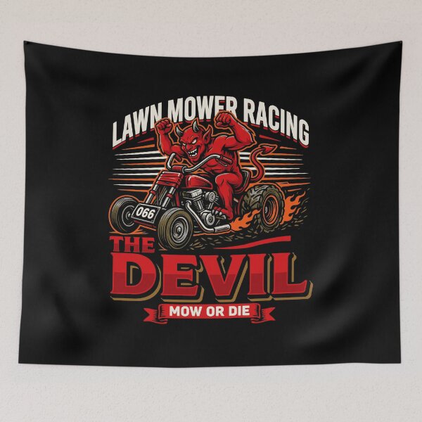 Item preview, Lawn Mower Racing The Devil - Lawn Mower Race Enthusiast designed and sold by Welldoh.