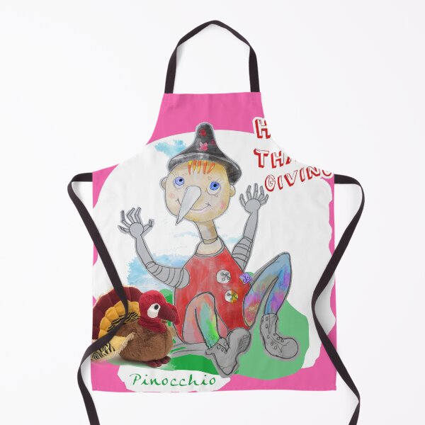 Item preview, Happy Thanks Giving Playing Wood PINOCCHIO (Original Drawing by ACCI) designed and sold by VanyssaGraphics.