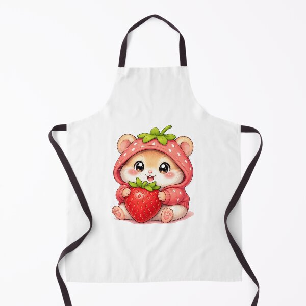 Item preview, Cute Strawberry Hamster | Kawaii Hamster with Strawberry | Adorable Berry Hoodie | Sweet Cottagecore Animal | Cute Fruit Lover | Whimsical Sticker designed and sold by MrDev.