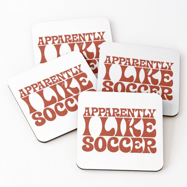 Item preview, Apparently I Like Soccer Retro Funny Sports Quote designed and sold by DariaOltes.