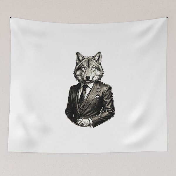 Item preview, Wolf face and male human body designed and sold by The best online style shop.