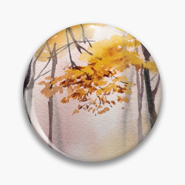 Item preview, Autumn Landscape Watercolor Painting designed and sold by CanotStop.