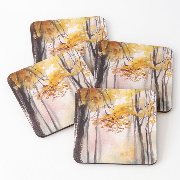 Item preview, Autumn Landscape Watercolor Painting designed and sold by CanotStop.