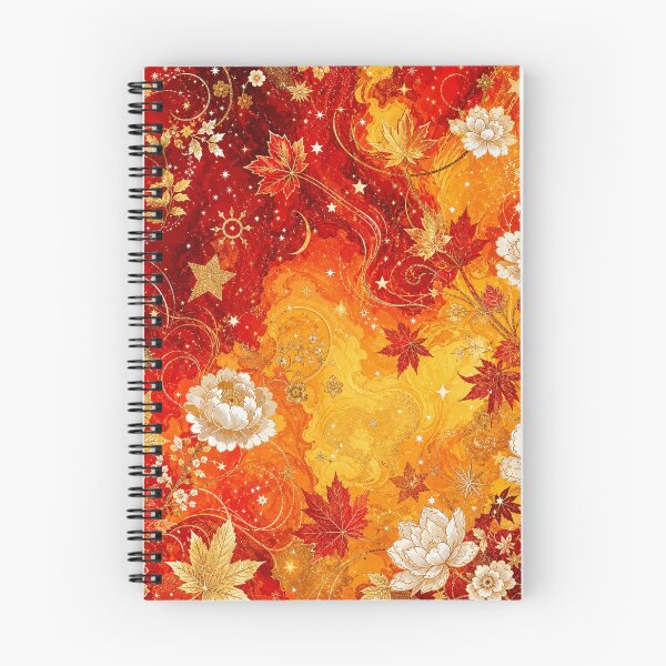 Item preview, Ruby Amber Floral Pattern | Autumn Botanical Design designed and sold by WitchyBotanicaArt.