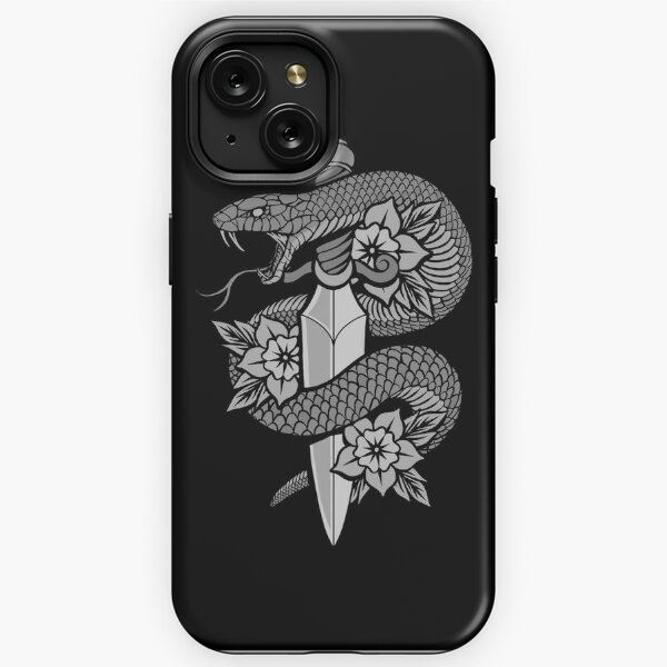 Clear Black Snakes Phone case for Iphone XR 11  - Folksy