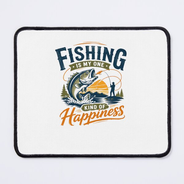 Item preview, Fishing Is My One Kind Of Happiness Angler Fisherman Hobby designed and sold by SkeletonsDanger.